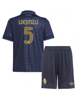 Juventus Manuel Locatelli #5 Replika Tredje Kläder Barn 2024-25 Kortärmad (+ byxor)